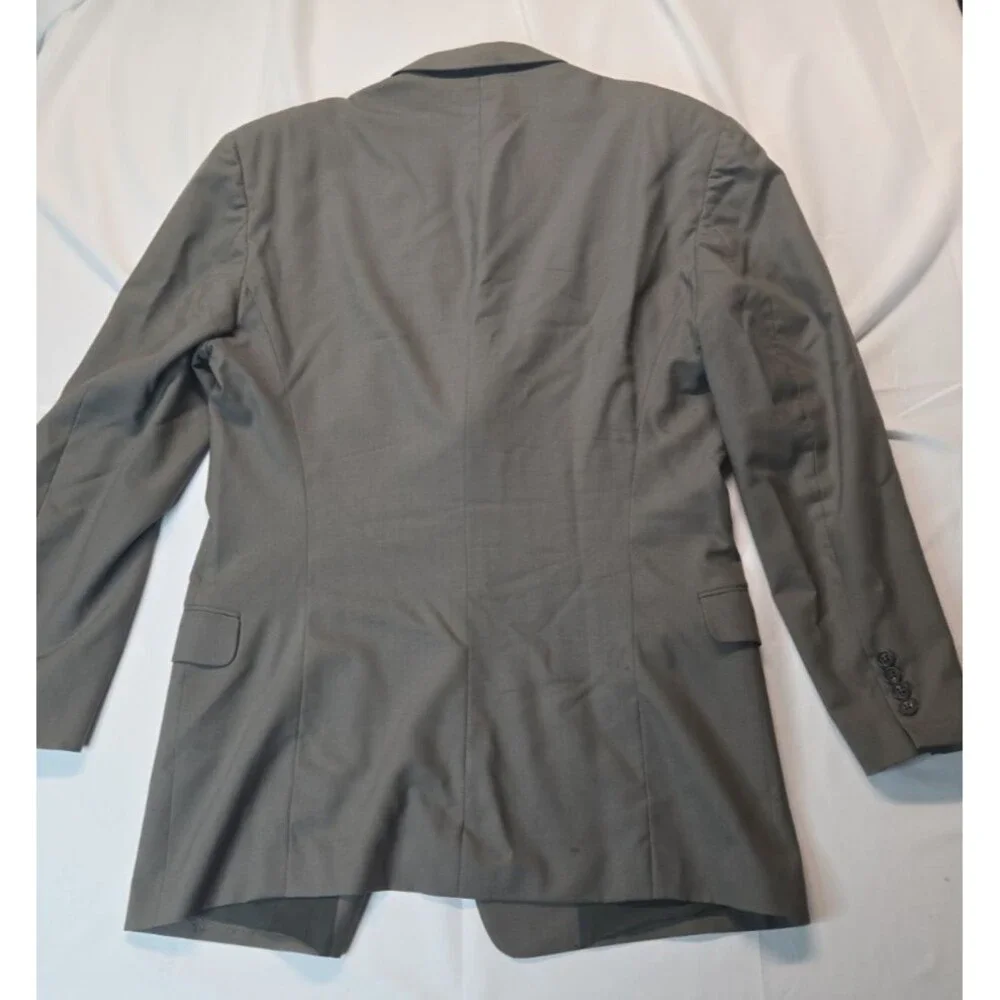 Nordstrom Blazer Mens Suit Jacket Gray 44L 3 Button Business Formal Wear